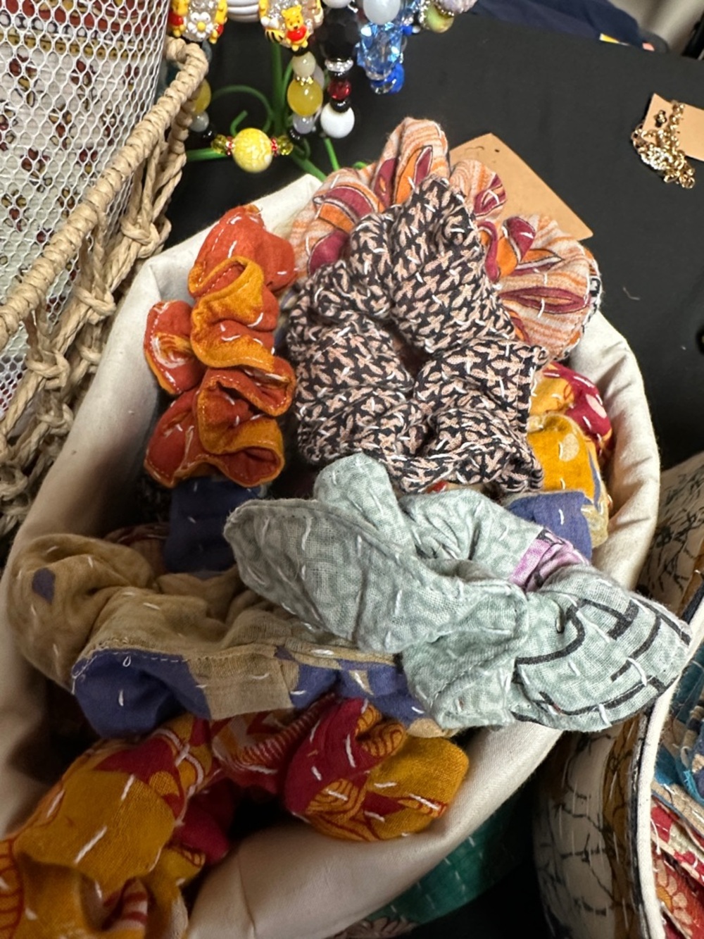 Assorted Kantha Scrunchies Handmade